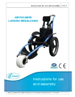 Preview for 1 page of VIPAMAT HIPPOCAMPE LEISURE Instructions For Use And Assembly