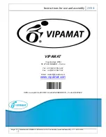 Preview for 11 page of VIPAMAT HIPPOCAMPE LEISURE Instructions For Use And Assembly