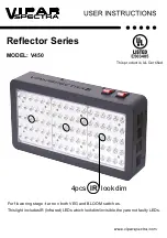 Предварительный просмотр 1 страницы VIPAR SPECTRA Reflector Series User Instructions