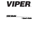 Viper 1002 Owner'S Manual preview