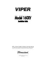 Viper 160XV Installation Manual preview
