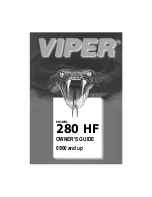 Viper 280HF Owner'S Manual предпросмотр