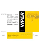 Preview for 1 page of Viper 3606V Owner'S Manual