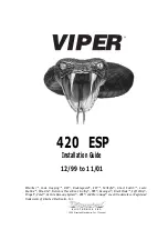 Preview for 1 page of Viper 420ESP Installation Manual