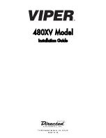 Preview for 1 page of Viper 480XV Installation Manual