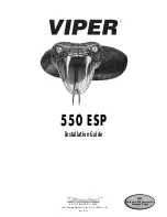 Предварительный просмотр 1 страницы Viper 550 ESP Installation Manual