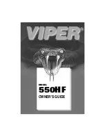 Предварительный просмотр 1 страницы Viper 550HF Owner'S Manual