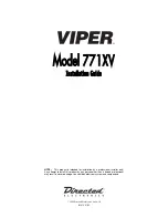 Предварительный просмотр 1 страницы Viper 771XV Installation Manual