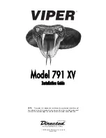 Preview for 1 page of Viper 791 XV Installation Manual