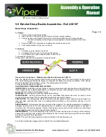 Preview for 16 page of Viper Mini MkII Assembly And Operation Manual