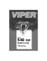 Предварительный просмотр 1 страницы Viper Viper ESP 540 Owner'S Manual