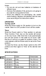 Preview for 8 page of VIPOW LED0200 Owner'S Manual