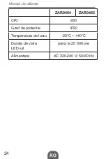 Предварительный просмотр 24 страницы VIPOW ZAR0464 Owner'S Manual