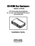 VIPowER CD-ROM Box Enclosure VP-6020 Installation Manual preview