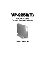 Preview for 1 page of VIPowER Portable External Enclosure VP-9258(T) User Manual