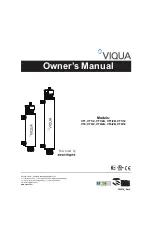 Предварительный просмотр 1 страницы Viqua VT1 Owner'S Manual