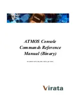 Preview for 1 page of VIRATA ATMOS Console Command Reference Manual