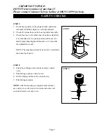 Preview for 9 page of VIRCO PTH106-SS Installation & Operating Instructions Manual