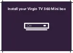 Preview for 1 page of Virgin Media TV 360 Mini box Manual