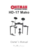 Virgin Musical Instruments Hitman HD-17 Mako Owner'S Manual preview