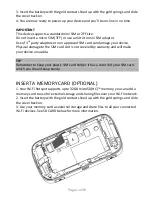 Предварительный просмотр 4 страницы Virgin MF90C User Manual