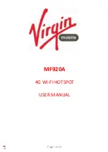 Virgin MF920A User Manual preview