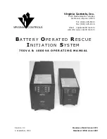 Virginia Controls BORIS 1000VA Operating Manual preview