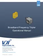 Preview for 1 page of Virginia Diodes WR0.34X3 Operational Manual