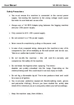 Preview for 2 page of VIROSMART VS-500 ULV User Manual