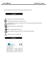 Preview for 4 page of VIROSMART VS-500 ULV User Manual