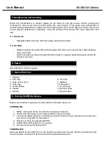 Preview for 8 page of VIROSMART VS-500 ULV User Manual