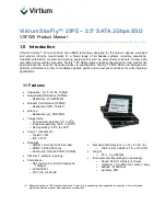 Preview for 1 page of Virtium StorFly 25PE Product Manual