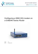 Предварительный просмотр 1 страницы virtual access GW2040 Series Configuring