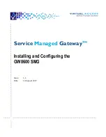 virtual access GW8600 Service Managed Gateway Installing And Configuring preview