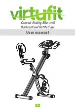 VIRTUFIT iConsole Folding Bike with Backrest and Bottle Cage User Manual preview