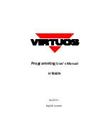 Preview for 1 page of Virtuos HT860N Programming User'S Manual