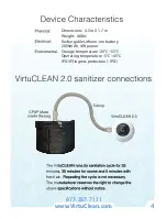 Preview for 5 page of Virtuox VirtuCLEAN 2.0 User Manual