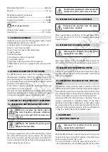 Preview for 8 page of Virutex FR292R Operating Instructions Manual