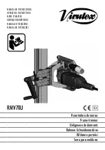 Virutex RMV70U Operating Instructions Manual preview