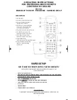 Предварительный просмотр 1 страницы VISA SN-9100 Operating Instructions Manual