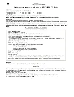 Preview for 3 page of VISA VE-LFIX Installation And Operation Instructions Manual