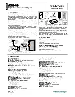 Preview for 1 page of VisAccess AXS-10 Installation Manual