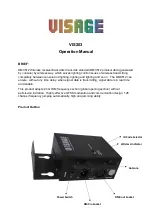 ViSAGE VIS203 Operation Manual предпросмотр