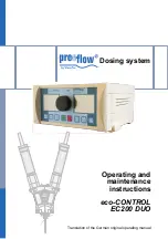 Предварительный просмотр 1 страницы ViscoTec PreeFlow eco-CONTROL EC200 DUO Operating And Maintenance Instructions Manual