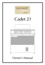 Предварительный просмотр 1 страницы Viscount Cadet 21 Owner'S Manual