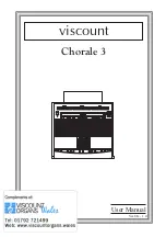 Viscount Chorale 3 User Manual preview