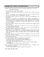 Предварительный просмотр 3 страницы Viscount Roma Owner'S Manual