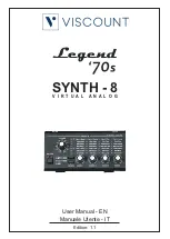 Viscount SYNTH-8 User Manual preview