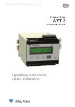 Preview for 1 page of Vishay Nobel WST 3 Operating Instructions, Quick Installation