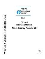 Vishay Precision Group BLH DXp-40 Interface Manual предпросмотр